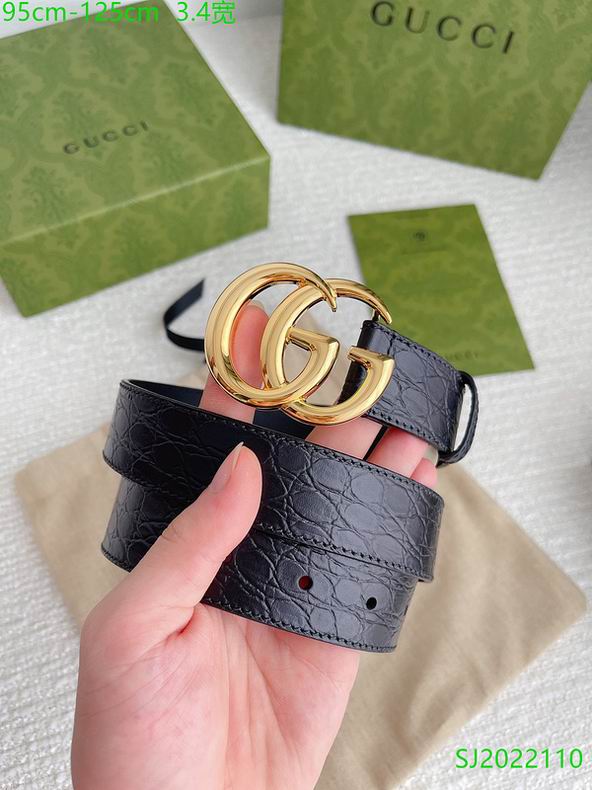Gucci belt 34mm 95-125cm 8L14